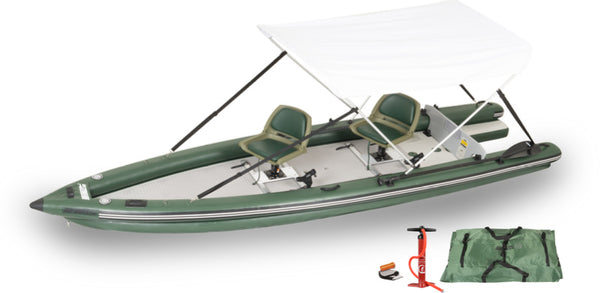 Sea Eagle Fishing Skiff-2 Person Swivel Seat Canopy Package