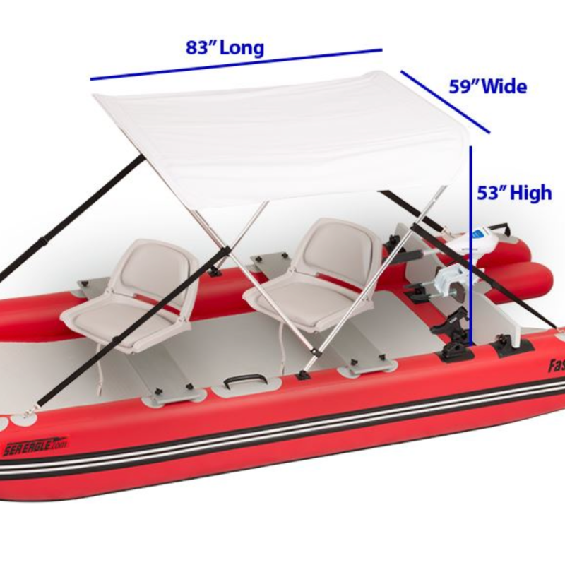 Sea Eagle FastCat 12' Swivel Seat Canopy Package Inflatable Boat