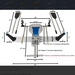 Product photo of Sea Eagle Quick Row Kit with dimensions.