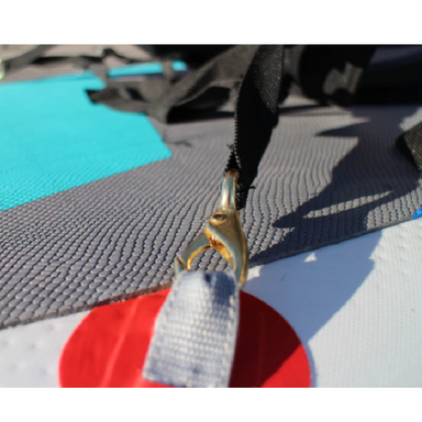 Mounting points on inflatable paddle board