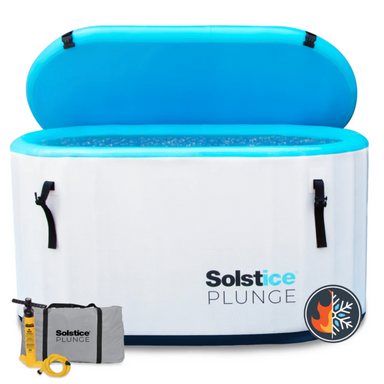 Solstice Inflatable Cold Plunge Tub with hand pump